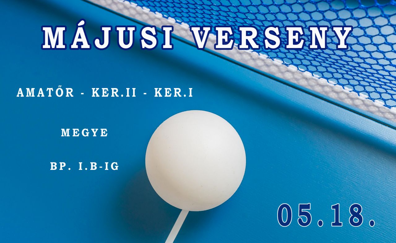 Májusi Verseny Ker. 1 - Bp. 1 B-ig