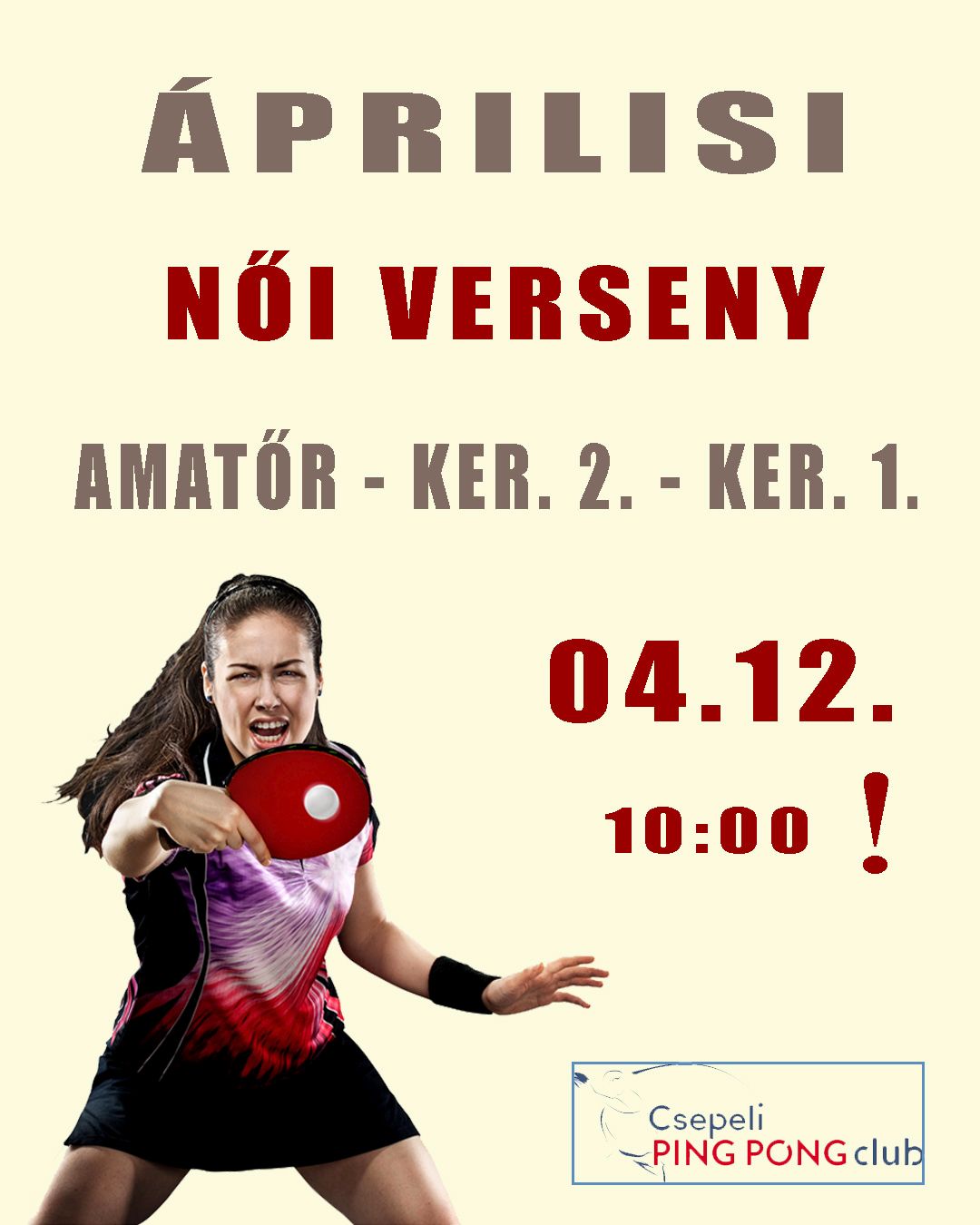 Áprilisi Női Verseny